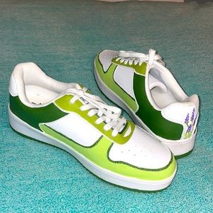 Lavender Custom Painted Sneakers